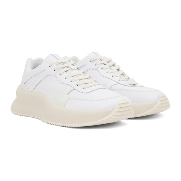  드리스 반 노튼 Dries Van Noten White & 오프화이트 Off-White Platform Sneakers 231358M237001