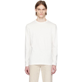 더 로우 The Row White Leon Long Sleeve T-Shirt 231359M213013