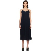 See by Chloe Navy Embroidered Midi Dress 231373F054001