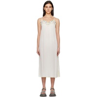 See by Chloe White Embroidered Midi Dress 231373F054002