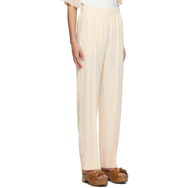  See by Chloe 오프화이트 Off-White City Fluid Trousers 231373F087004