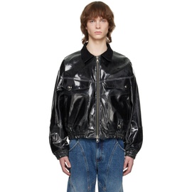 앤더슨벨 Andersson Bell Black Ortega Faux-Leather Jacket 231375M180003