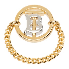 버버리 Burberry Gold Monogram Motif Ring 231376F024001