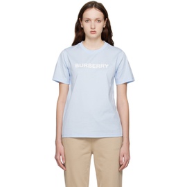 버버리 Burberry Blue Printed T-Shirt 231376F110011