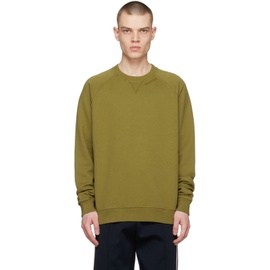 버버리 Burberry Green Embroidered Sweatshirt 231376M204001