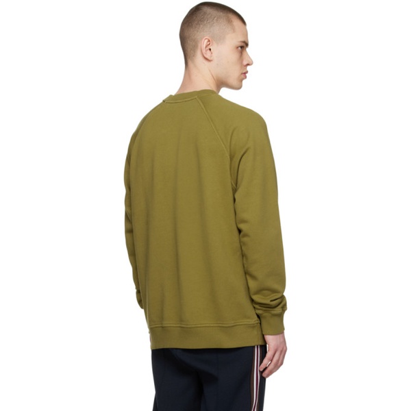 버버리 버버리 Burberry Green Embroidered Sweatshirt 231376M204001