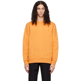버버리 Burberry Orange Oak Leaf Sweatshirt 231376M204007