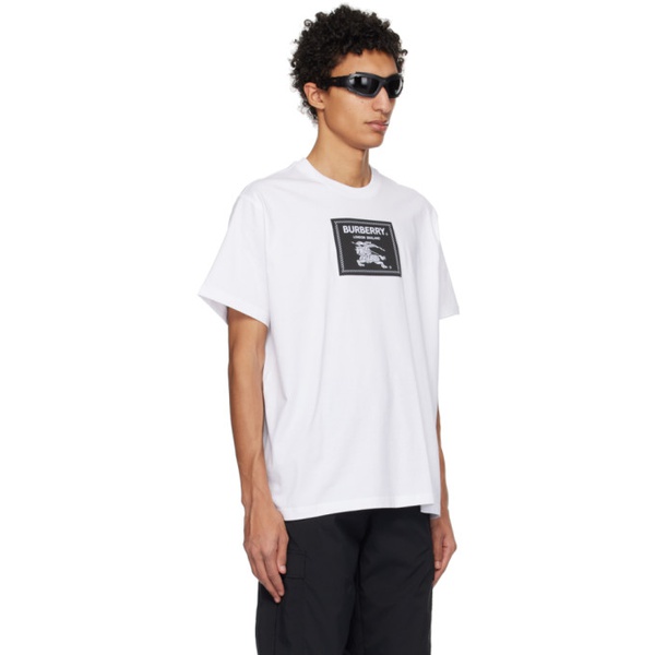버버리 버버리 Burberry White Prorsum Label T-Shirt 231376M213001