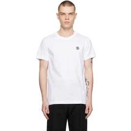 버버리 Burberry White Monogram T-Shirt 231376M213004