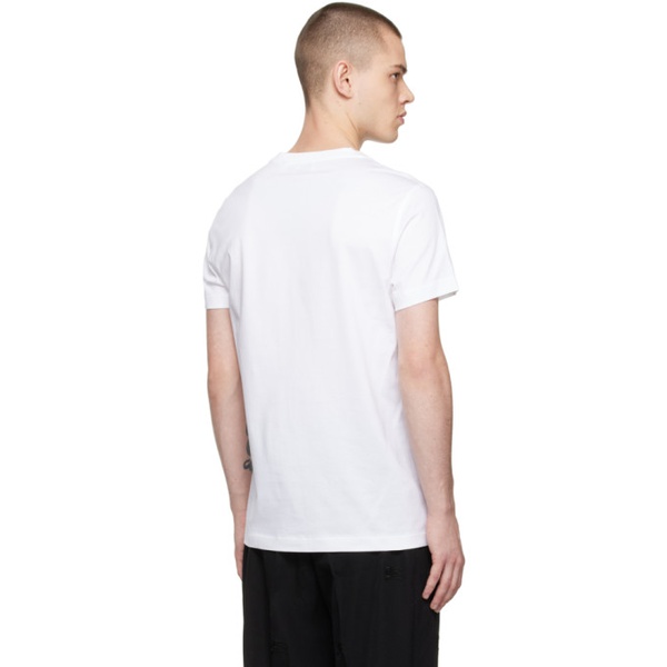 버버리 버버리 Burberry White Monogram T-Shirt 231376M213004