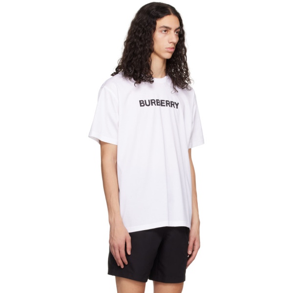 버버리 버버리 Burberry White Oversized T-Shirt 231376M213005