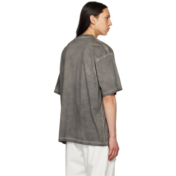 버버리 버버리 Burberry Gray Oversized T-Shirt 231376M213034