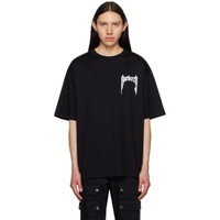 버버리 Burberry Black Printed T-Shirt 231376M213045