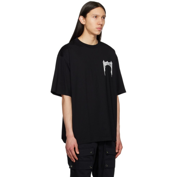 버버리 버버리 Burberry Black Printed T-Shirt 231376M213045