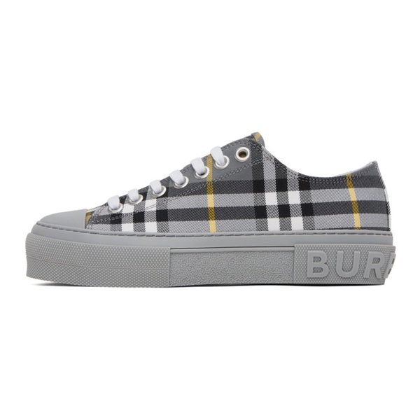 버버리 버버리 Burberry Gray Vintage Check Sneakers 231376M237013