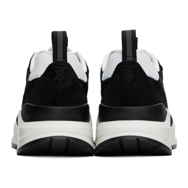 버버리 버버리 Burberry Black Logo Embossed Sneakers 231376M237036