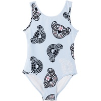 버버리 Burberry Kids Blue Thomas Bear One-Piece Swimsuit 231376M705008