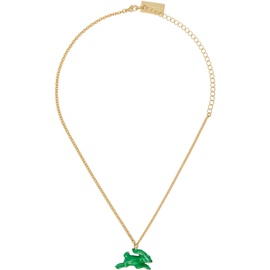 마르니 Marni Gold Rabbit Pendant Necklace 231379F023005