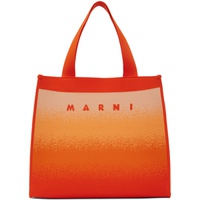 마르니 Marni Orange Shopping Tote 231379F049046