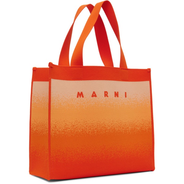 마르니 마르니 Marni Orange Shopping Tote 231379F049046