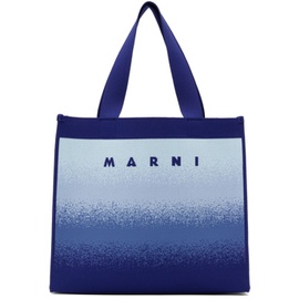 마르니 Marni Blue Shopping Tote 231379F049047