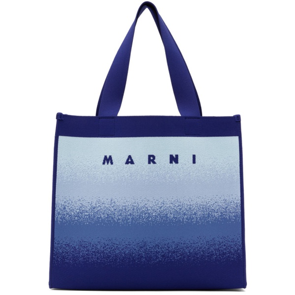 마르니 마르니 Marni Blue Shopping Tote 231379F049047