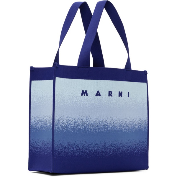 마르니 마르니 Marni Blue Shopping Tote 231379F049047