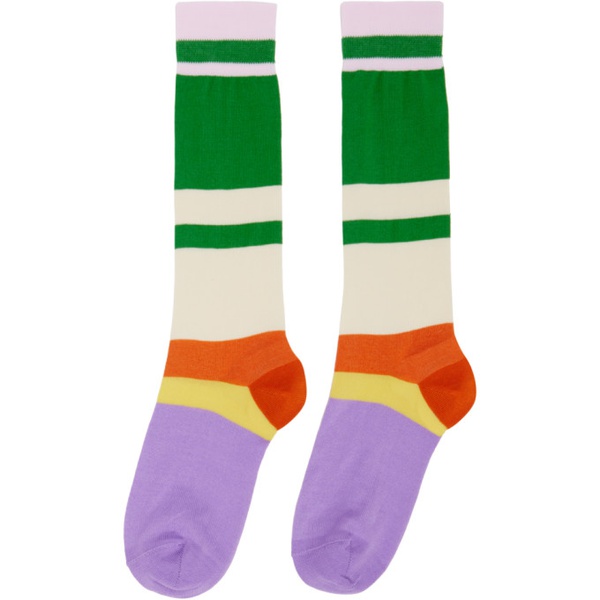 마르니 마르니 Marni Multicolor Striped Socks 231379F076015