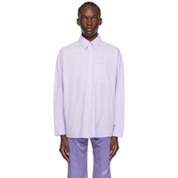 마르니 Marni Purple Button Shirt 231379M192037