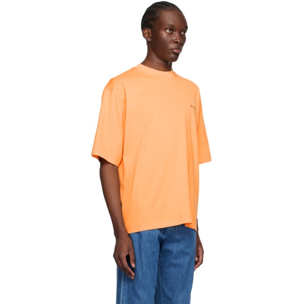 마르니 마르니 Marni Orange Sunset T-Shirt 231379M213024