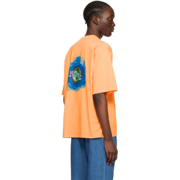 마르니 마르니 Marni Orange Sunset T-Shirt 231379M213024