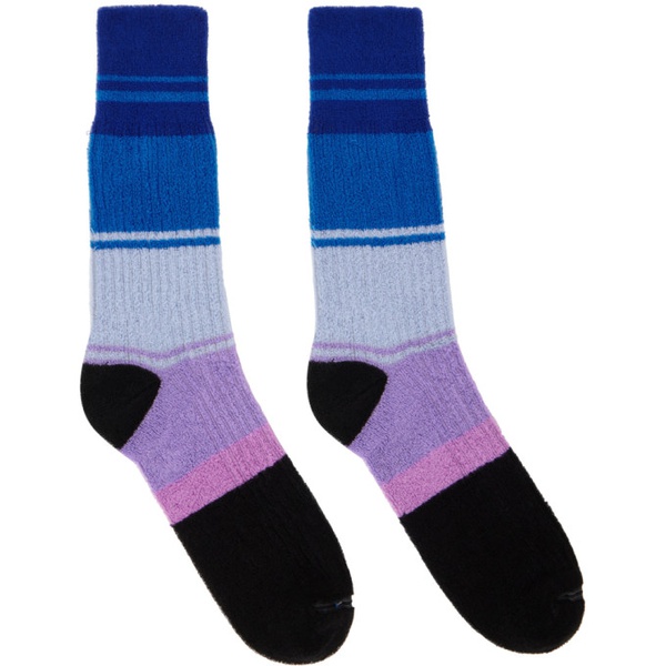 마르니 마르니 Marni Multicolor Striped Socks 231379M220019
