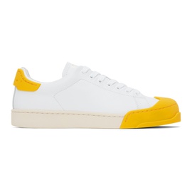 마르니 Marni White & Yellow Dada Bumper Sneakers 231379M237006