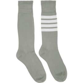 톰브라운 Thom Browne Gray 4-Bar Socks 231381F076002