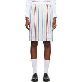 톰브라운 Thom Browne Multicolor Striped Midi Skirt 231381F092010