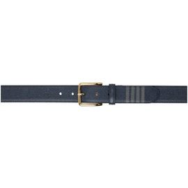 톰브라운 Thom Browne Navy 4-Bar Classic Belt 231381M131002