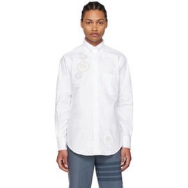 톰브라운 Thom Browne White Flower Shirt 231381M192046