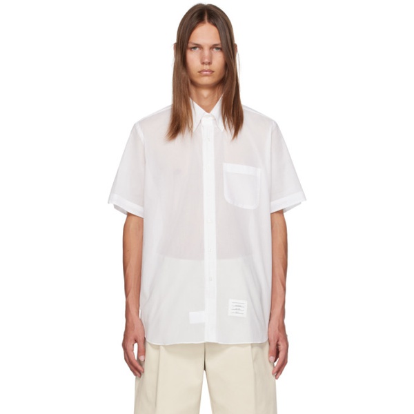 톰브라운 톰브라운 Thom Browne White Button Shirt 231381M192067
