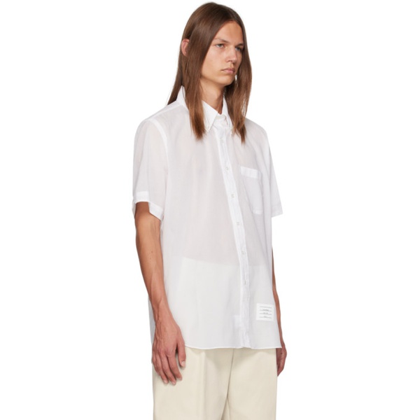 톰브라운 톰브라운 Thom Browne White Button Shirt 231381M192067