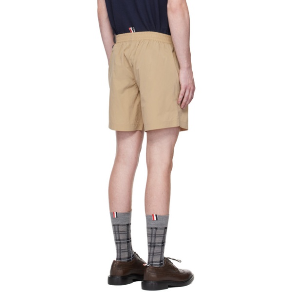 톰브라운 톰브라운 Thom Browne Khaki Elasticized Waistband Shorts 231381M193030