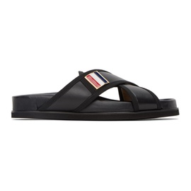 톰브라운 Thom Browne Black Loafer Sandals 231381M231017