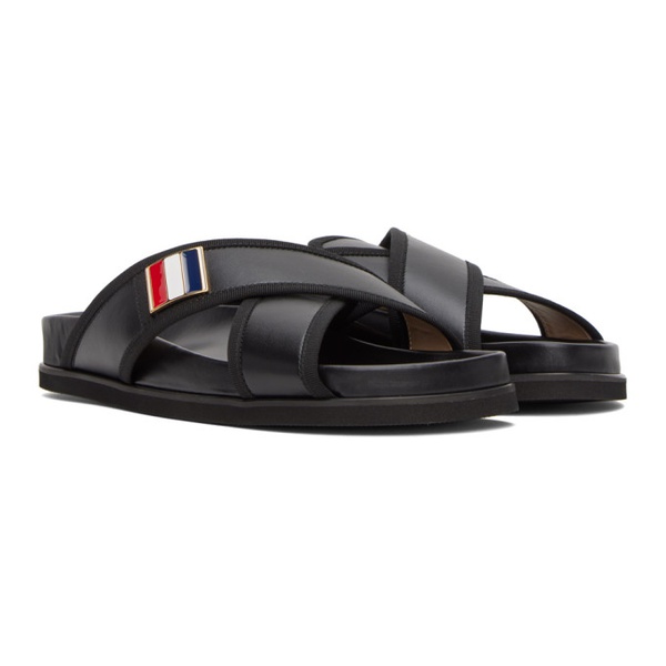 톰브라운 톰브라운 Thom Browne Black Loafer Sandals 231381M231017