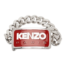 Silver & Red Kenzo Paris Bracelet 231387M142000