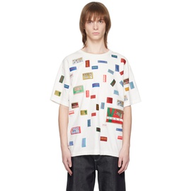 White Kenzo Paris Archives Labels T-Shirt 231387M213012