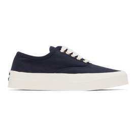 Maison Kitsune Navy Laced Sneakers 231389F128002