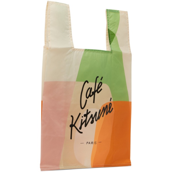 메종키츠네 Maison Kitsune Multicolor Cafe Tote 231389M172014