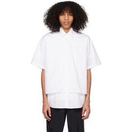 Maison Kitsune White Layered Shirt 231389M192012