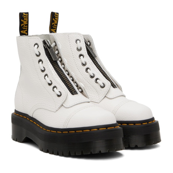 닥터마틴 닥터마틴 Dr. Martens White Sinclair Ankle Boots 231399F113021