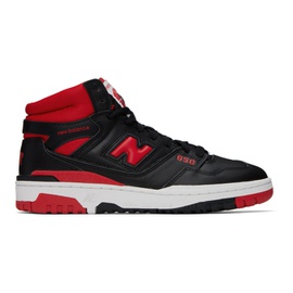 뉴발란스 New Balance Black & Red 650R Sneakers 231402F127000
