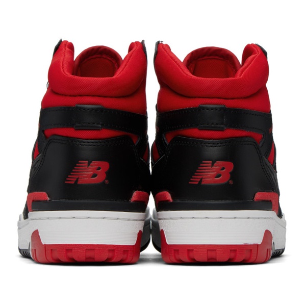 뉴발란스 뉴발란스 New Balance Black & Red 650R Sneakers 231402F127000